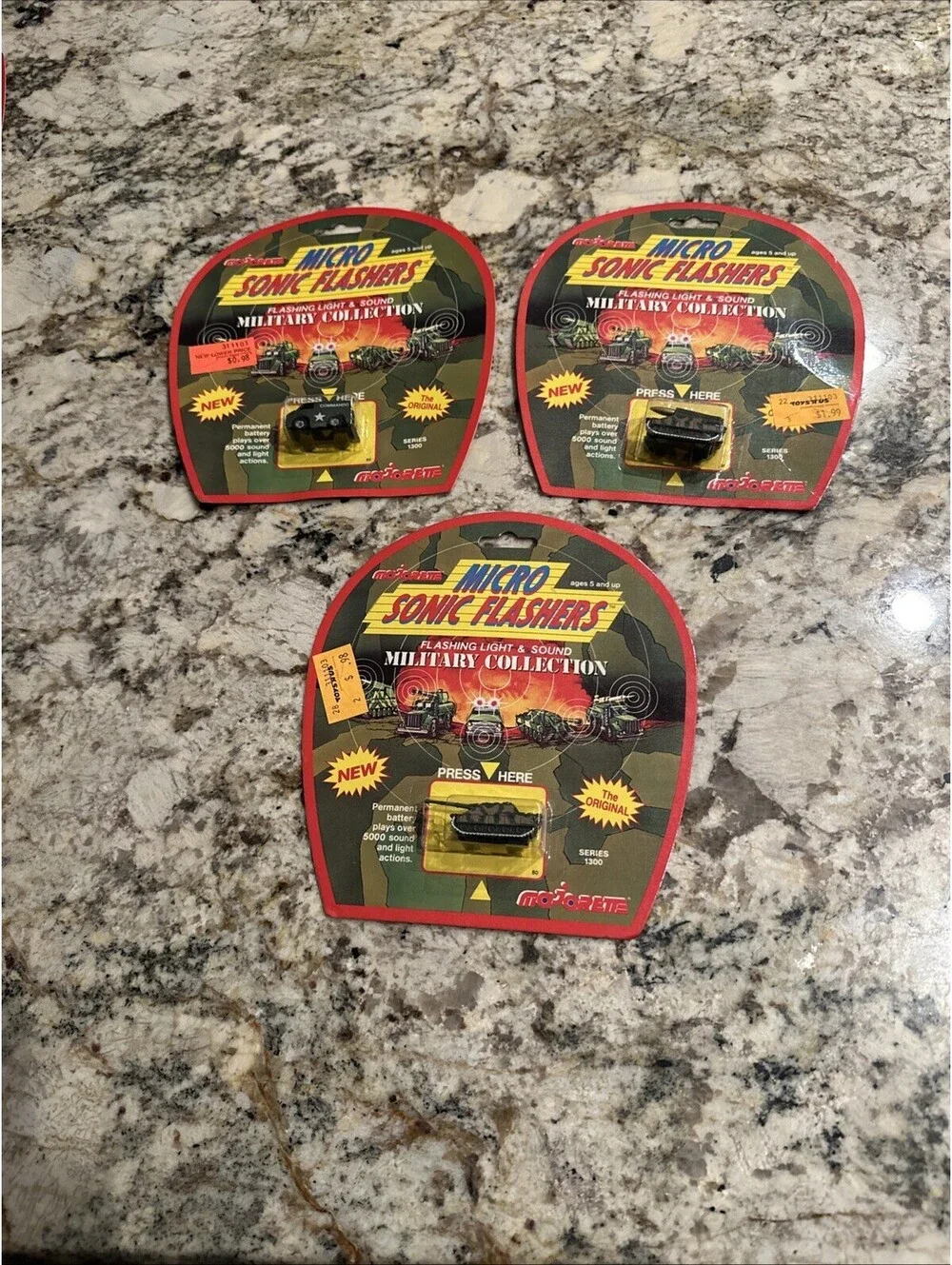 Majorette Micro Sonic Flashers Military Collection Lot Of 3 NEW + FAST SHIPPING